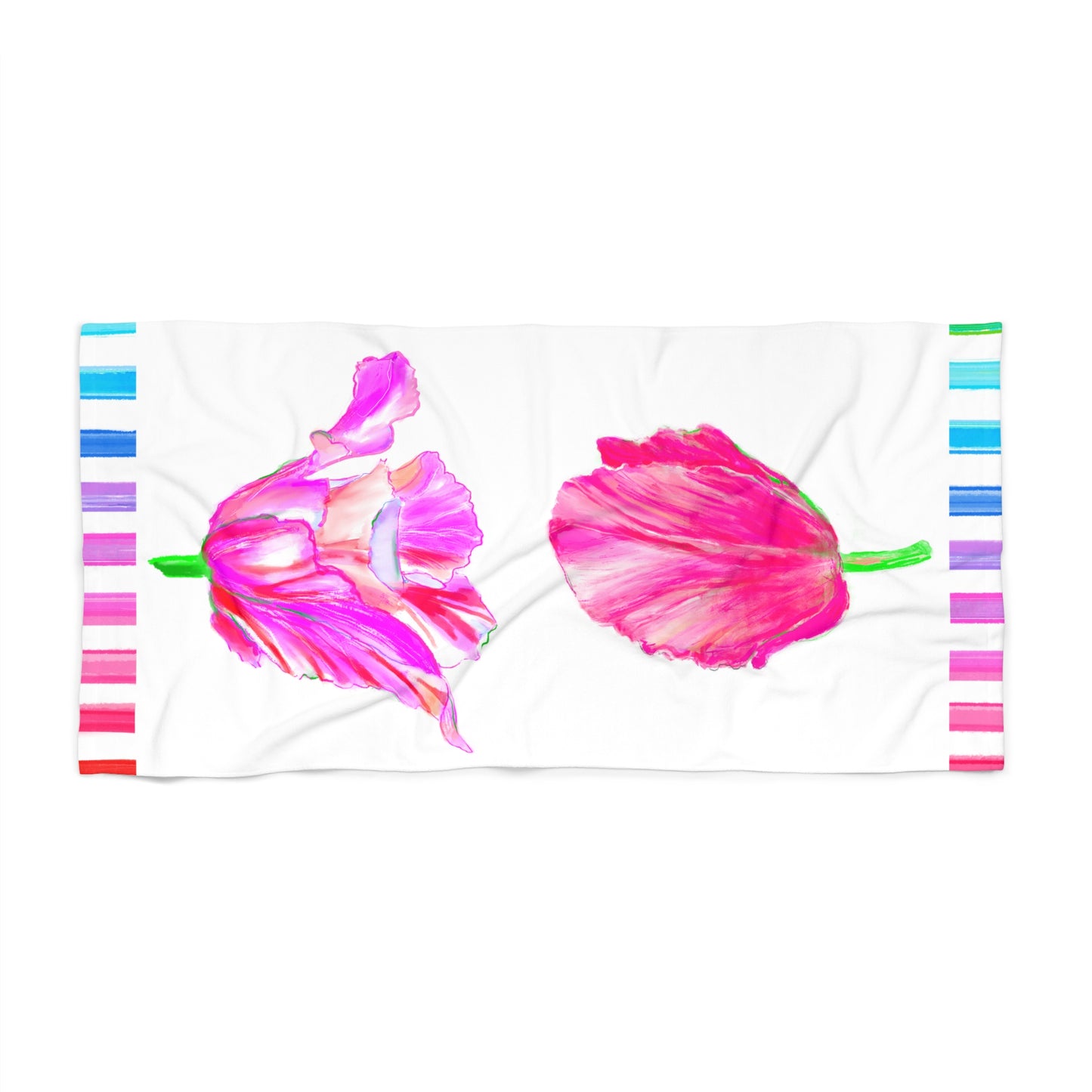 Towels Tulip Love Beach or Bath Towel