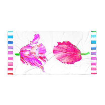 Towels Tulip Love Beach or Bath Towel