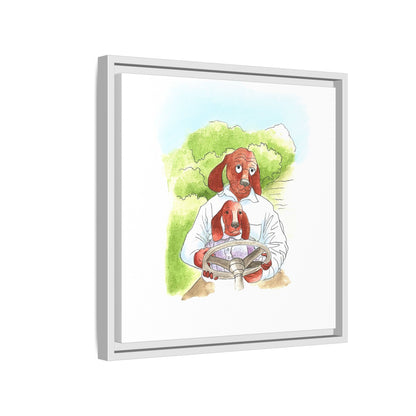 Dogi Fun Matte Canvas Framed