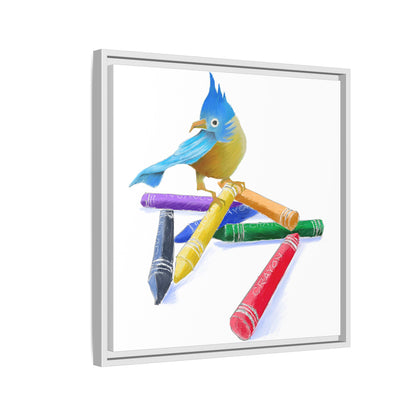 Jolly Birds Matte Canvas Framed