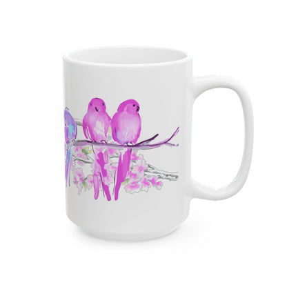 Blossoms & Birds Ceramic Mugs