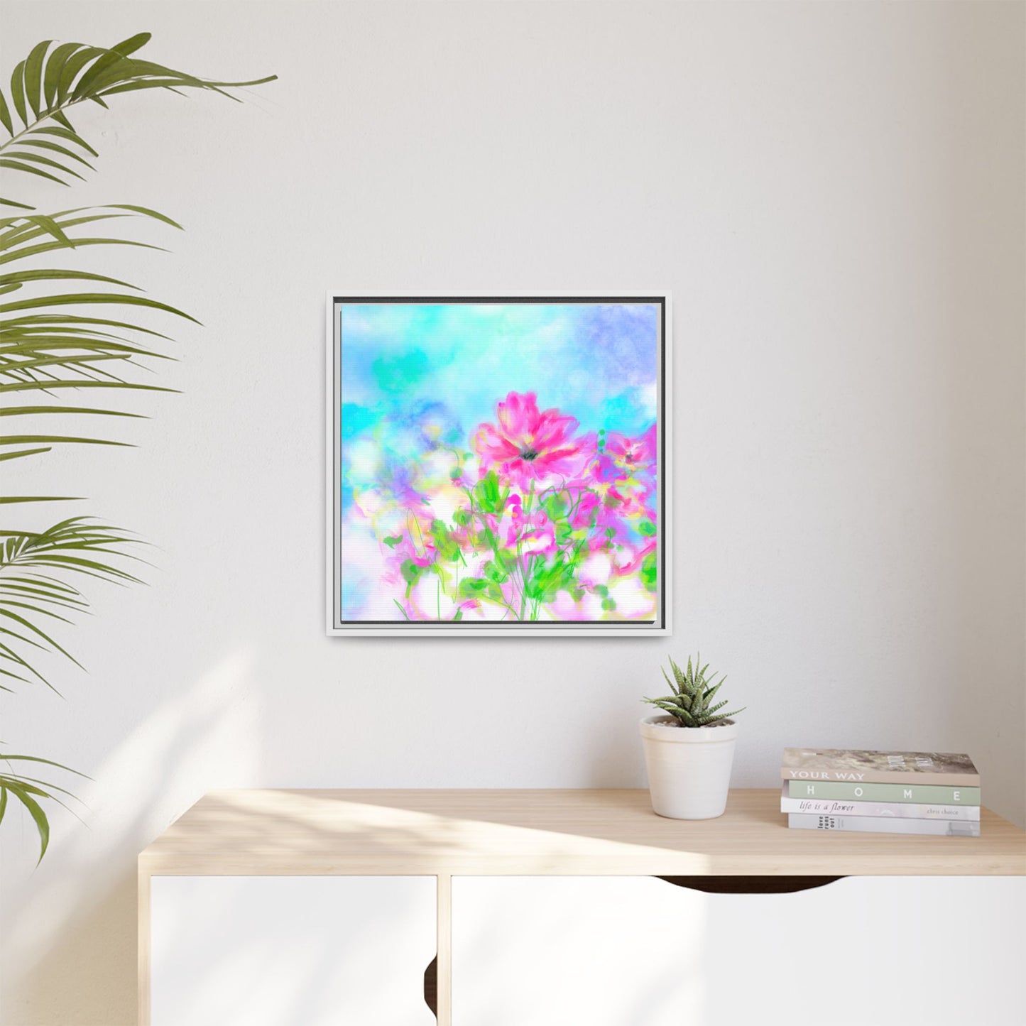 Flower Fun Framed Matte Canvas