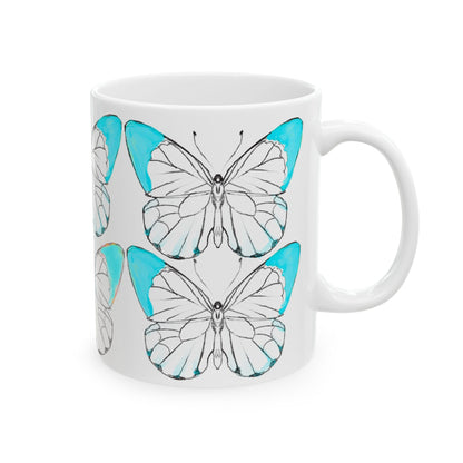 Chroma Ceramic Mug, (11oz, 15oz) Aqua
