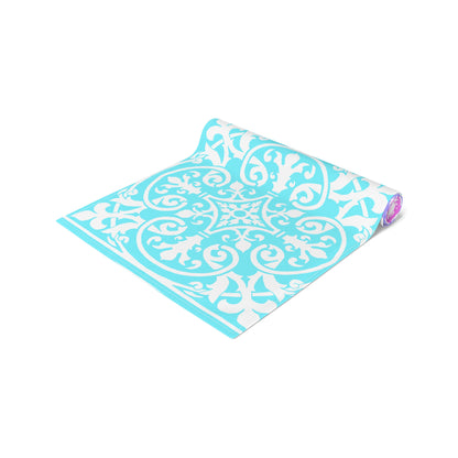 Table Runner Scroll Work Art (Cotton or Poly)