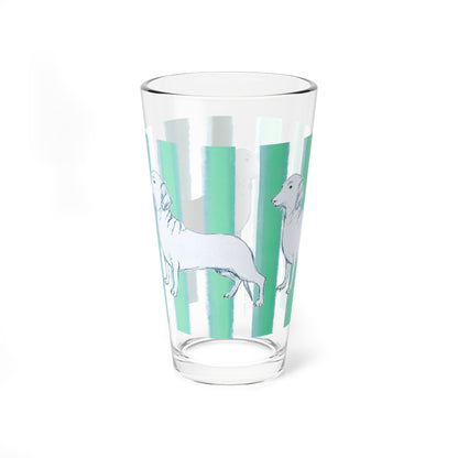 Dogi Fun Pint Glass, 16oz Dachshund