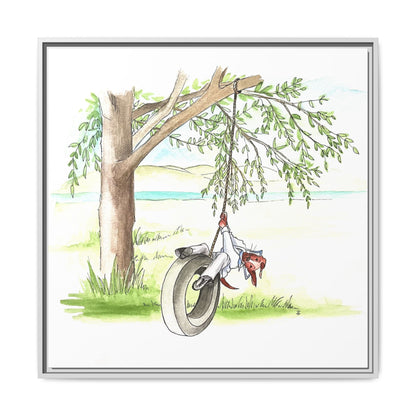 Dogi Fun Matte Canvas Framed