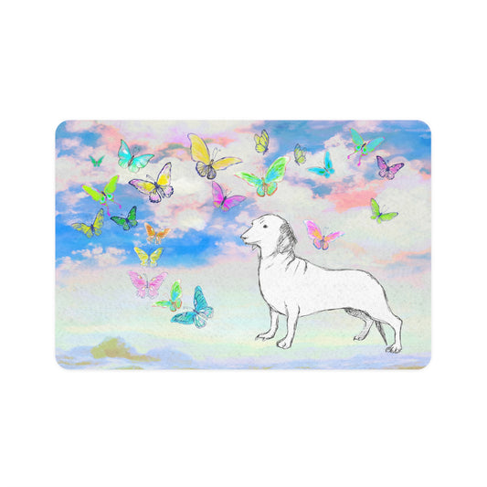 Dogi Butterfly Flutter Pet Food Mat Dachshund