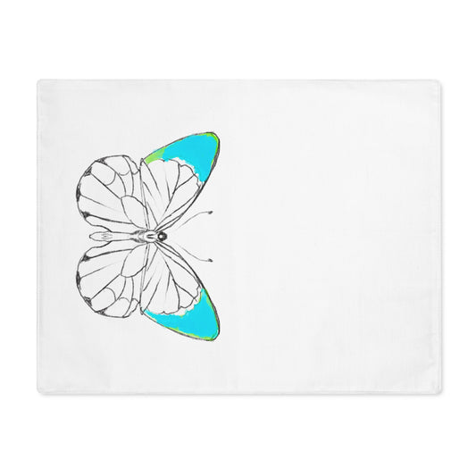 Placemat, 1pc Lucy Butterfly Aqua