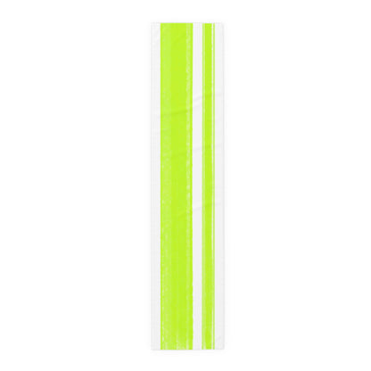 Mega Stripe Table Runner (Cotton Creamy White, Poly Bright White), Spring Green