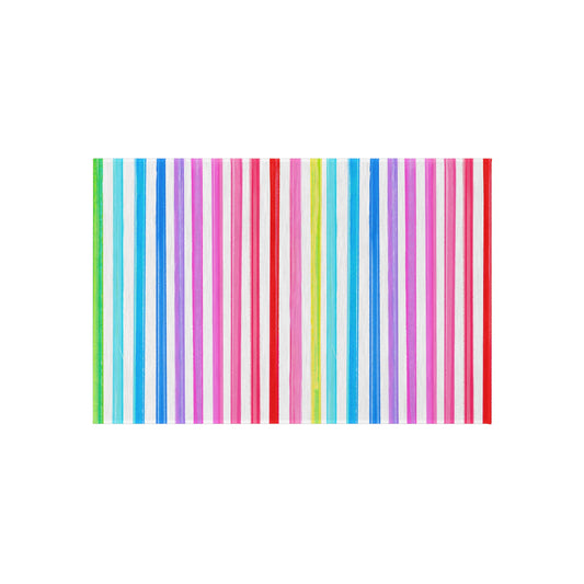 Indoor/Outdoor Rugs Magic of Watercolor Whimsy Stripes