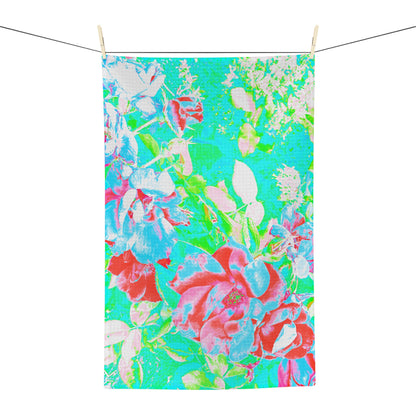 Dish Towels Microfiber Abstract Fluttering Botanical