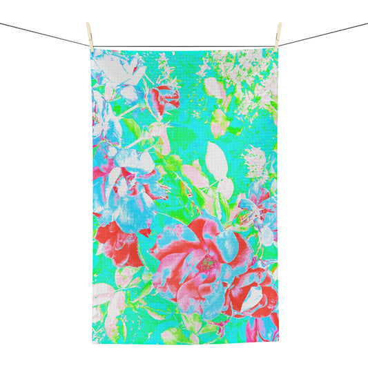 Dish Towels Microfiber Abstract Fluttering Botanical