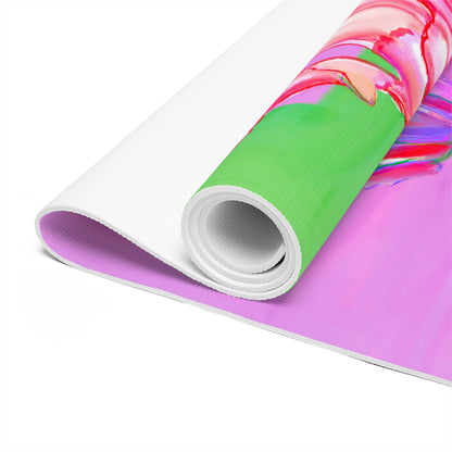 Vibrant Tulips Foam Exercise Mat