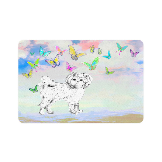 Dogi Butterfly Flutter Pet Food Mat Shih Tzu