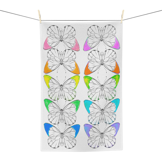 Dish Towels Microfiber Rainbow Butterflies
