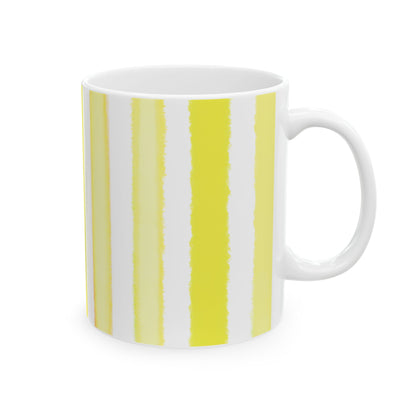 Dancing Tulips Mug Yellow Blue